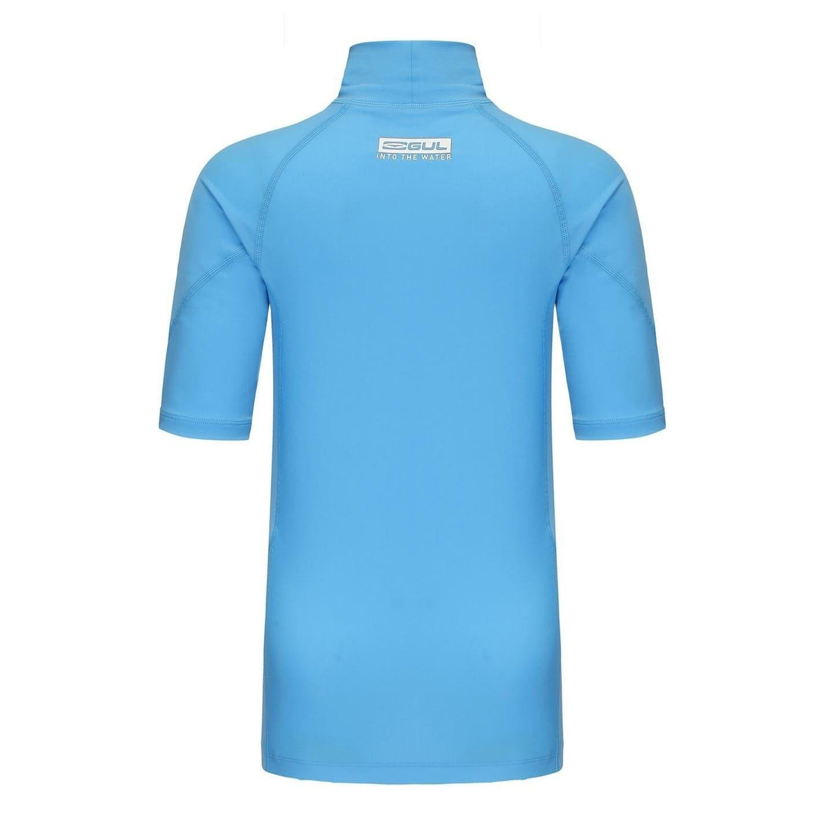 Azure Blue - Back - Gul Childrens-Kids Short-Sleeved Rash Guard