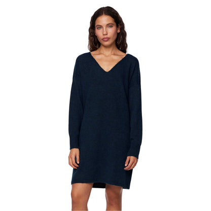 Reflecting Pond - Side - Pieces Womens-Ladies Knitted Turtle Neck Sweater Dress