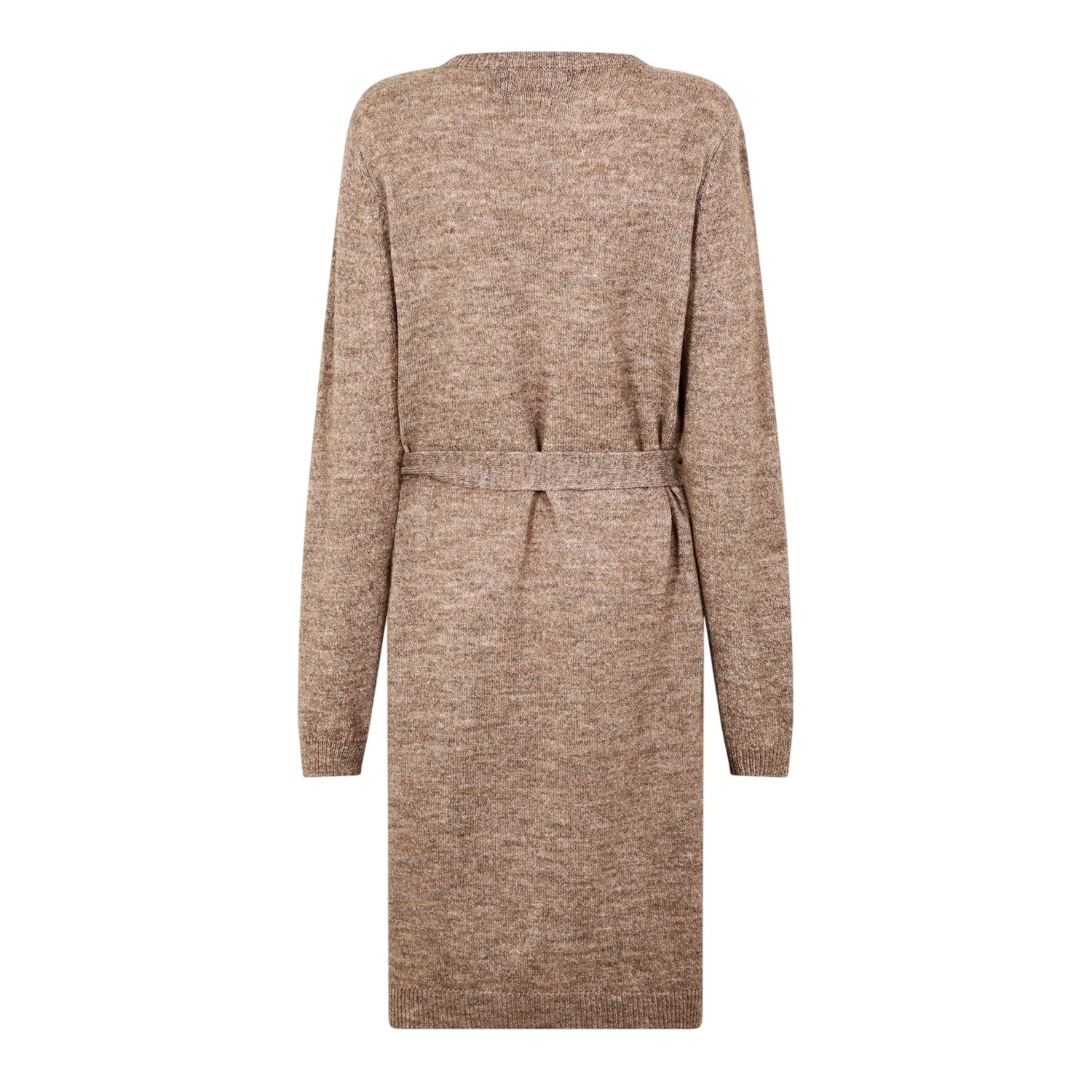 Fossil - Back - Pieces Womens-Ladies Knitted Turtle Neck Sweater Dress