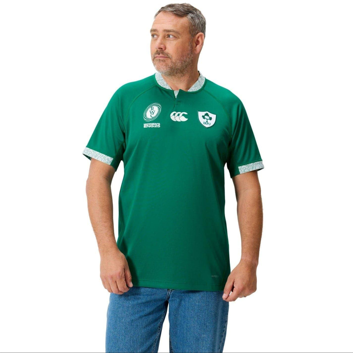 Green - Side - Canterbury Mens 25-26 Ireland Home Jersey