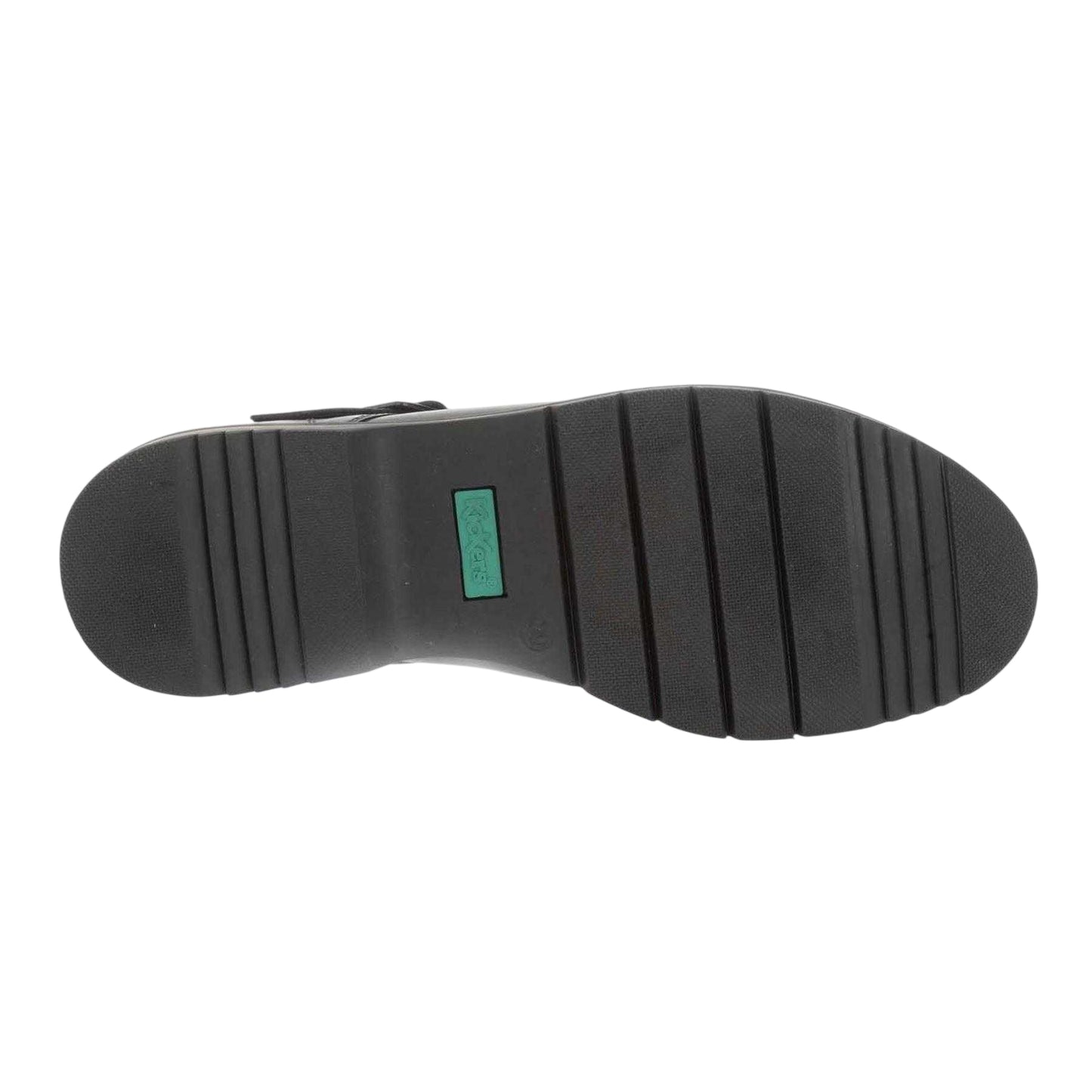 Black - Side - Kickers Womens-Ladies Finley Leather T-Bar Formal Shoes