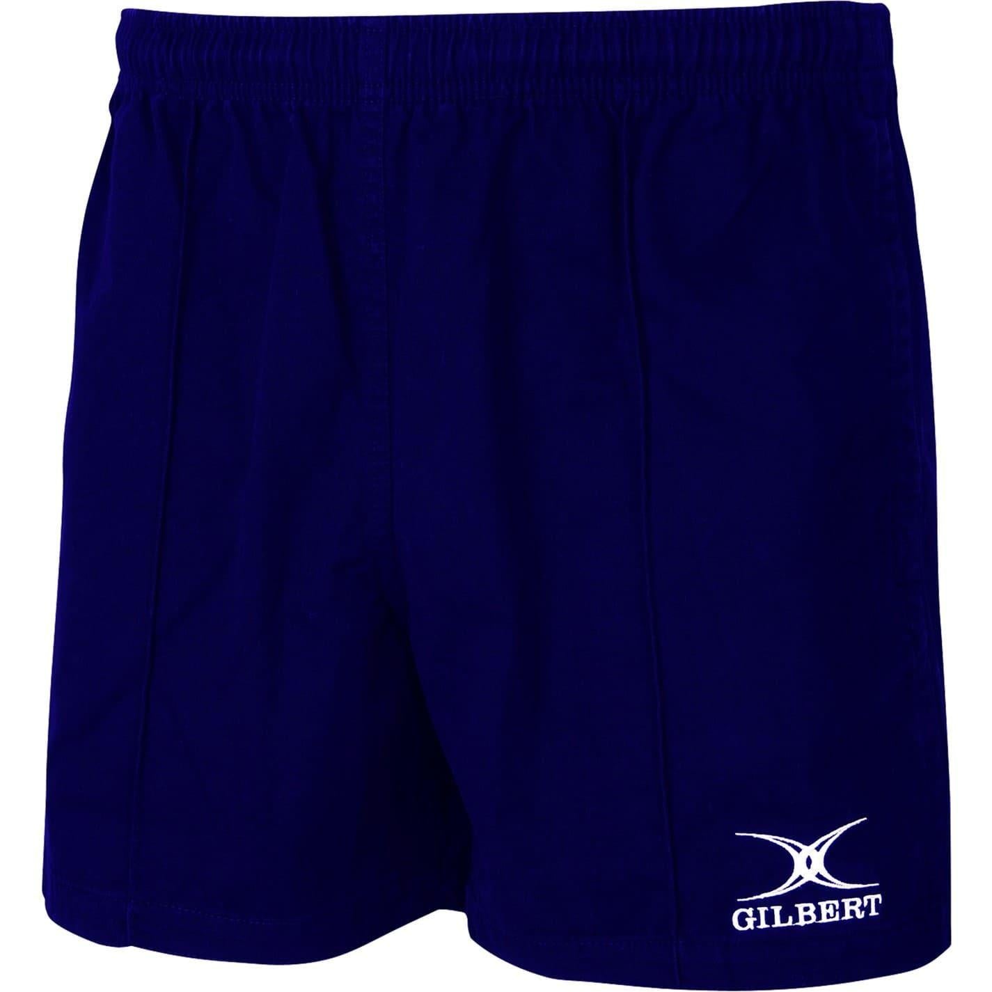 Navy - Front - Gilbert Mens Kiwi Rugby Shorts