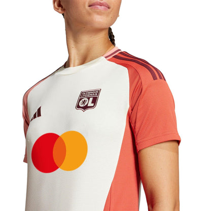 Ivory - Side - Olympique Lyonnais Womens-Ladies 24-25 Adidas Jersey