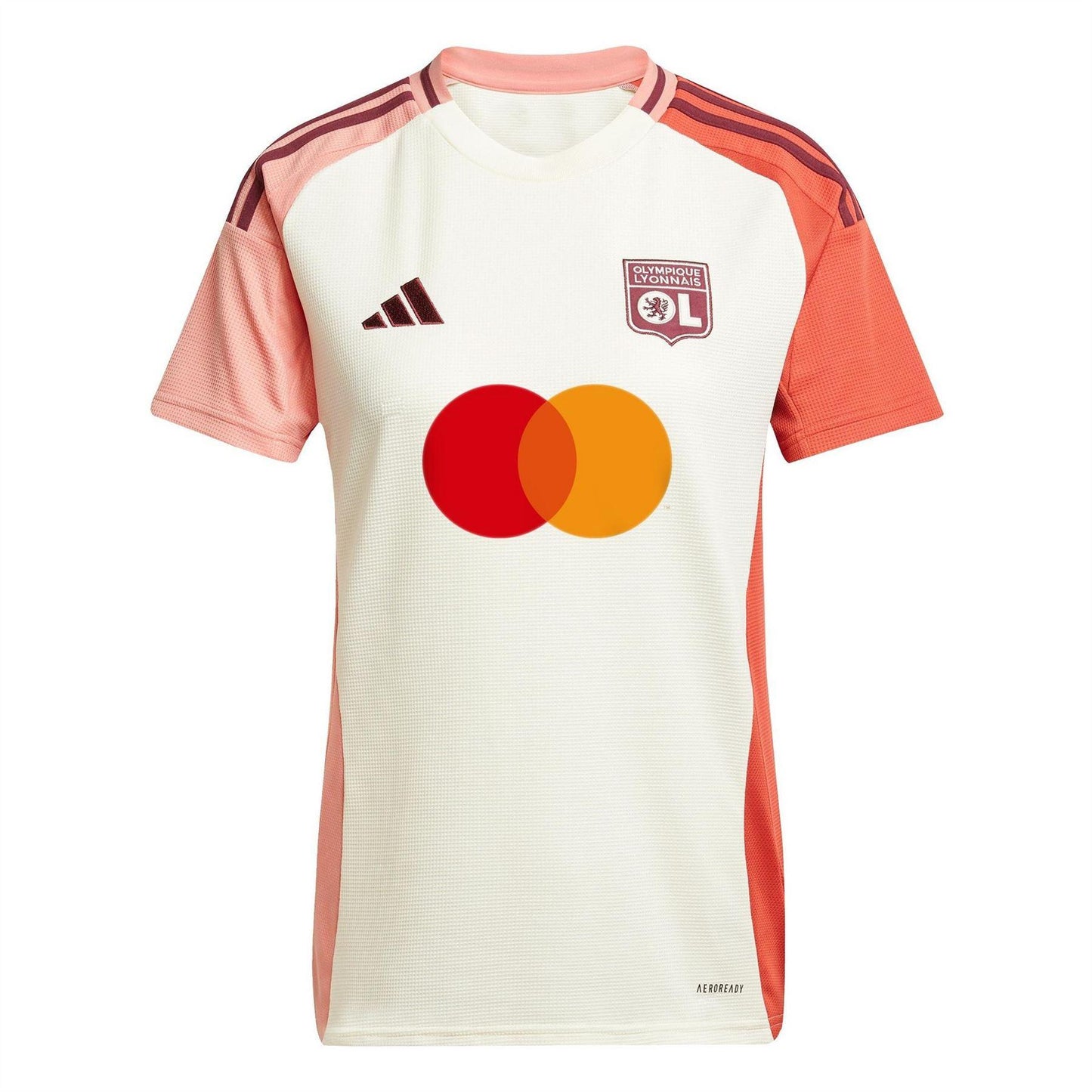 Ivory - Front - Olympique Lyonnais Womens-Ladies 24-25 Adidas Jersey