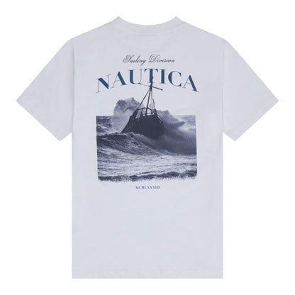 Off White - Back - Nautica Mens Kokay Graphic T-Shirt