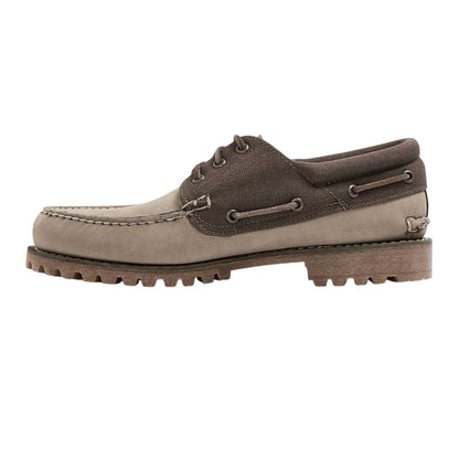 Olive - Back - Timberland Mens Authentic Leather Boat Shoes