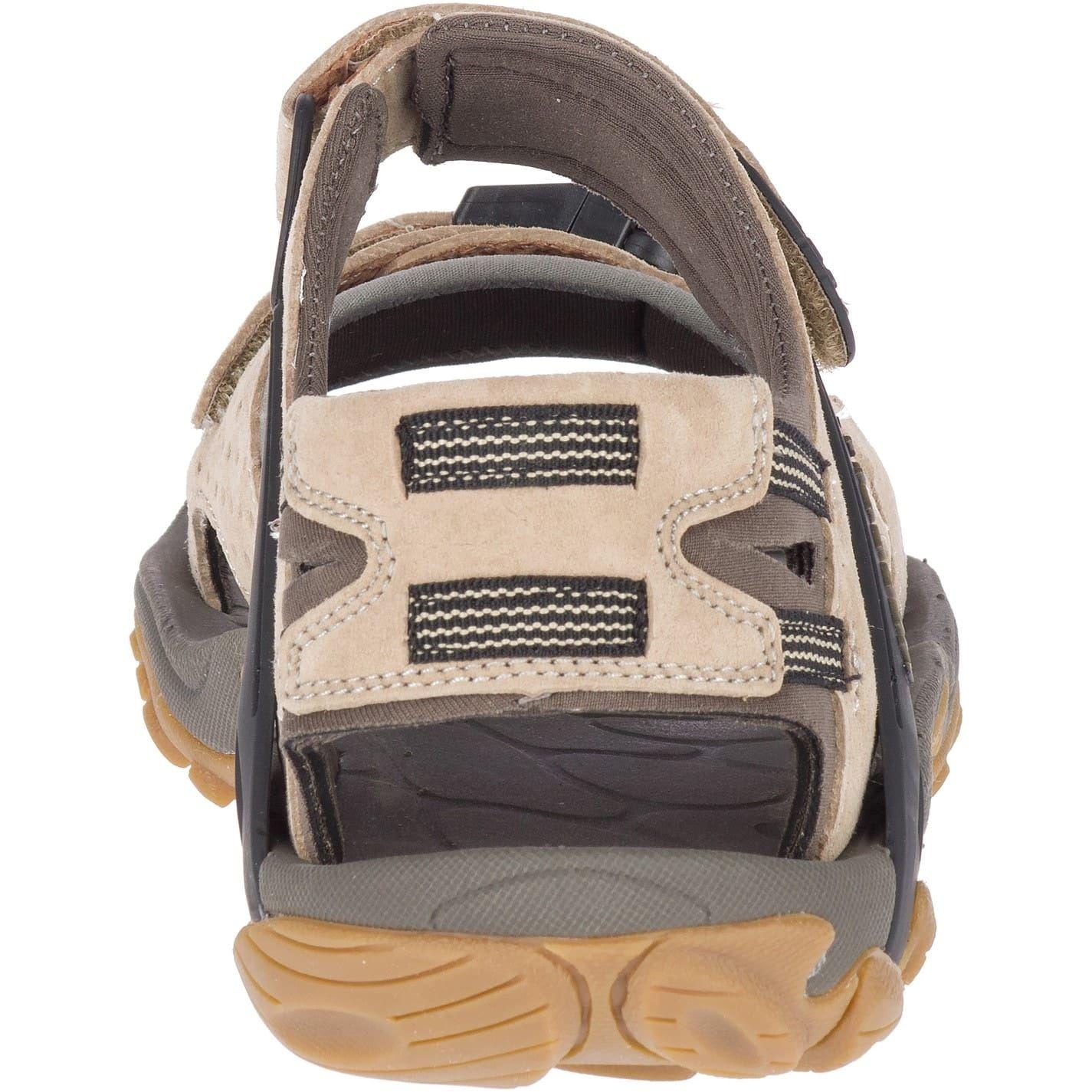 Taupe - Back - Merrell Mens Kahuna Iii Suede Sandals