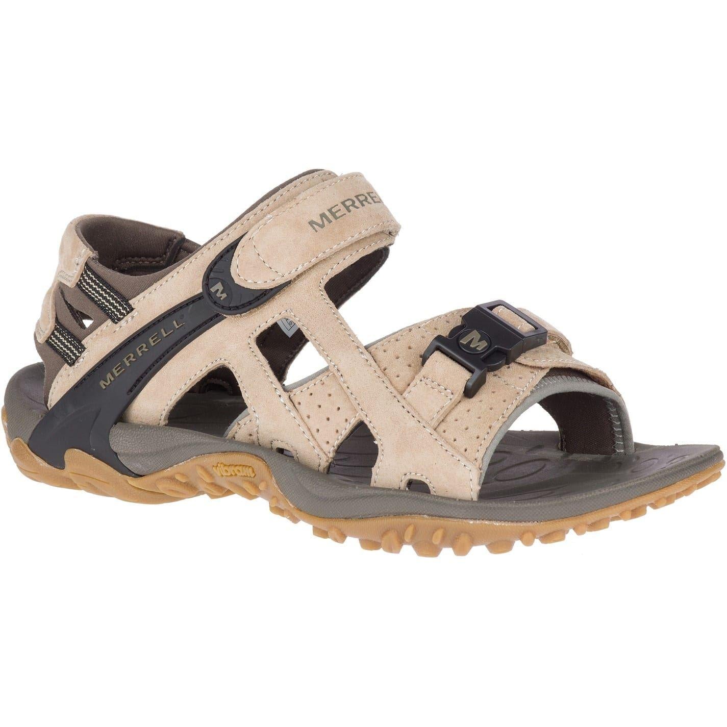 Taupe - Lifestyle - Merrell Mens Kahuna Iii Suede Sandals