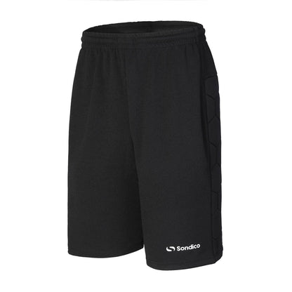 Black - Side - Sondico Mens Padded Goalkeeper Shorts