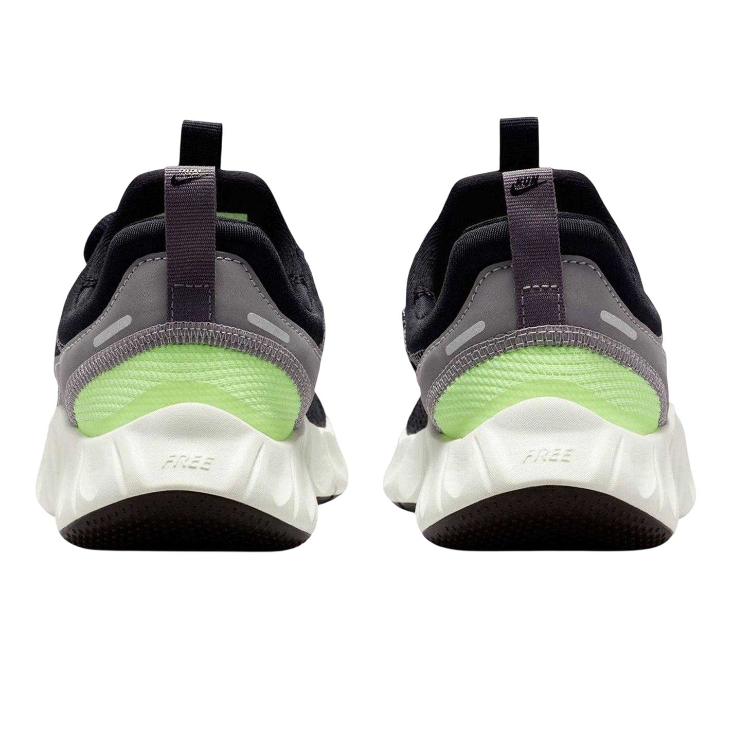 Black-Saffron - Back - Nike Childrens-Kids 5.0 Mesh Barefoot Flat Trainers