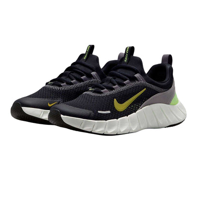 Black-Saffron - Pack Shot - Nike Childrens-Kids 5.0 Mesh Barefoot Flat Trainers