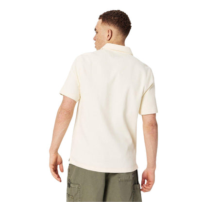 White - Back - Jack Wills Mens Textured Regular Short-Sleeved Polo Shirt