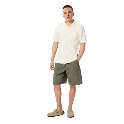 White - Lifestyle - Jack Wills Mens Textured Regular Short-Sleeved Polo Shirt