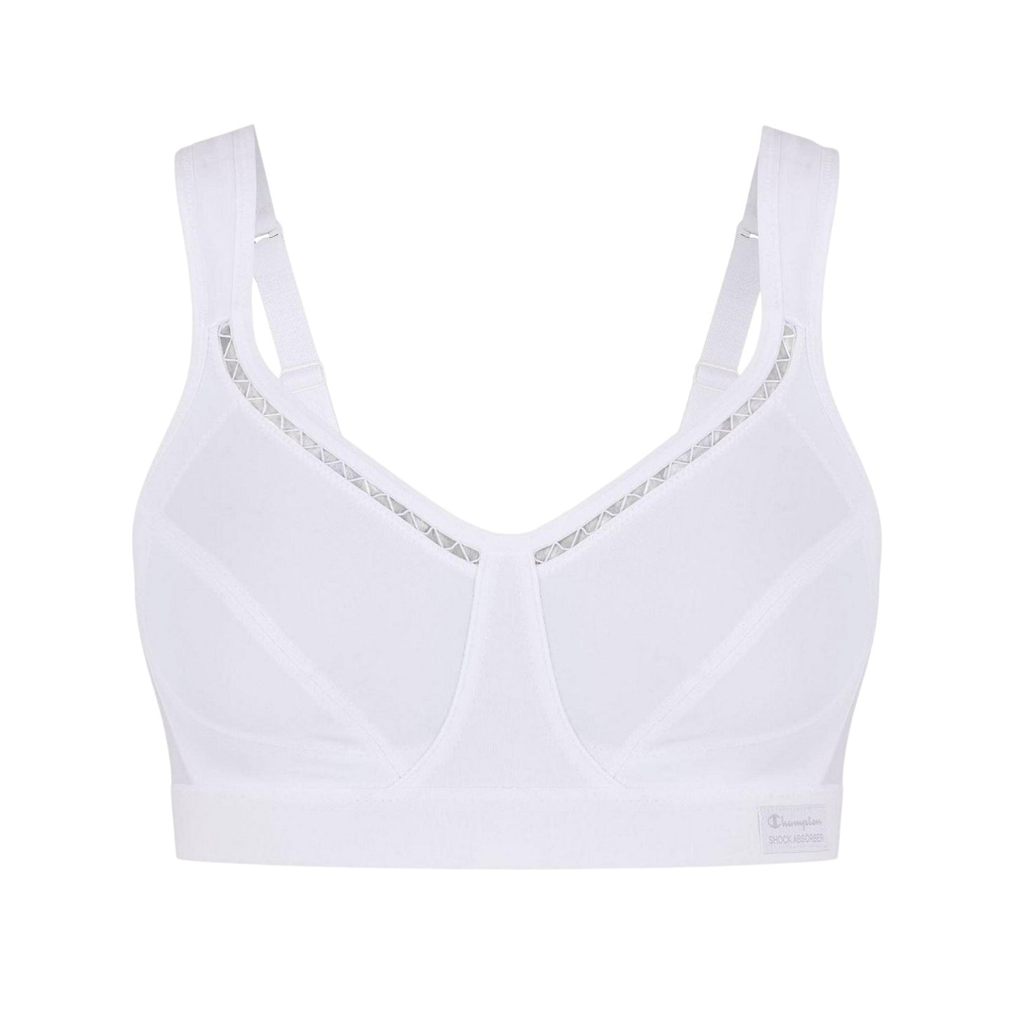White - Front - Champion Womens-Ladies Classic Shock Absorber Sports Bra