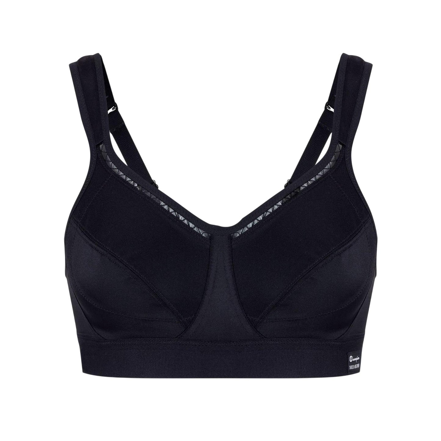 Black - Front - Champion Womens-Ladies Classic Shock Absorber Sports Bra