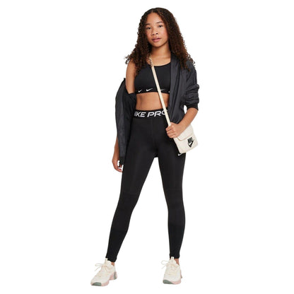 Black-White - Lifestyle - Nike Girls One Dri-FIT Sports Bra