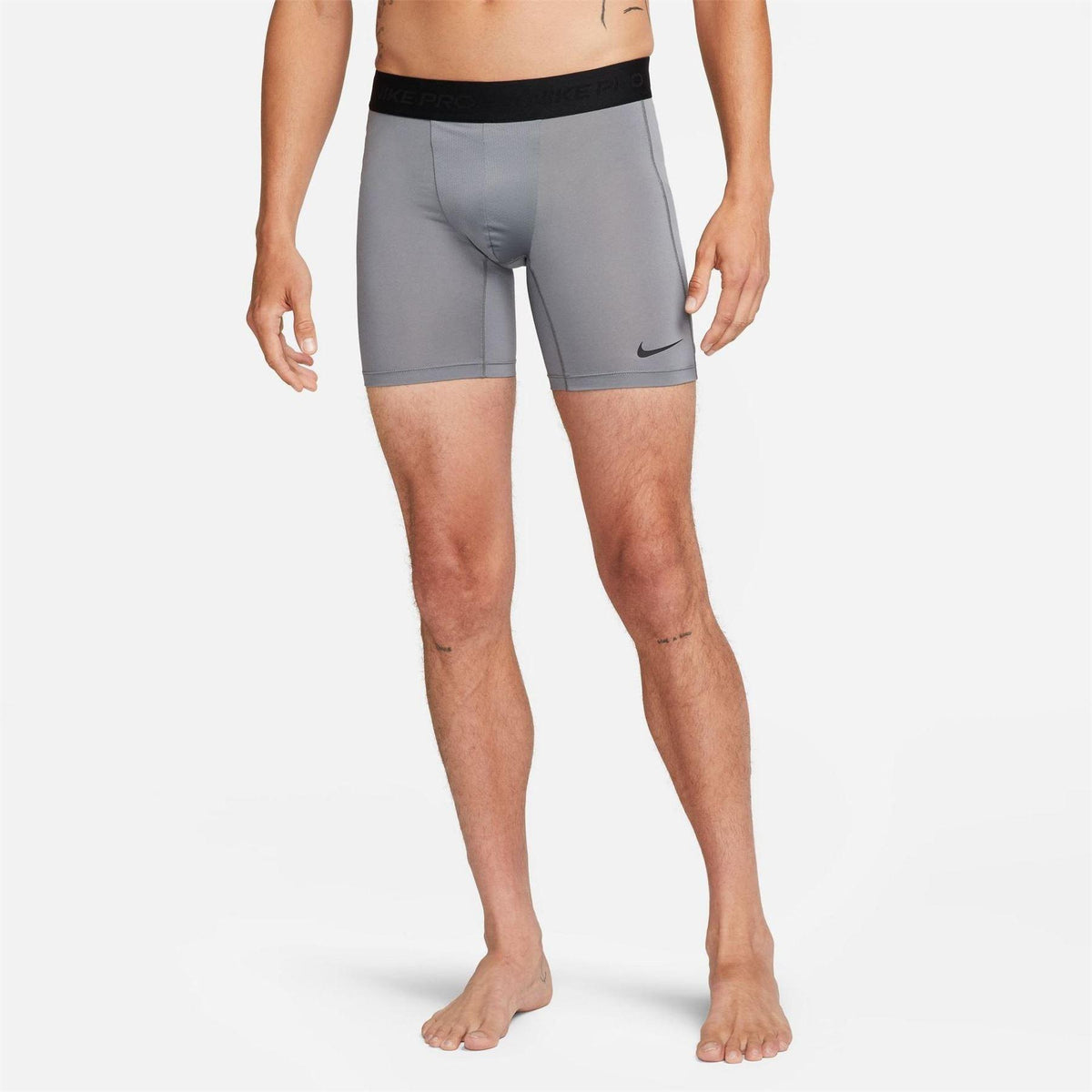Smoke Grey - Side - Nike Mens Pro Core 9 Tight Base Layer Shorts