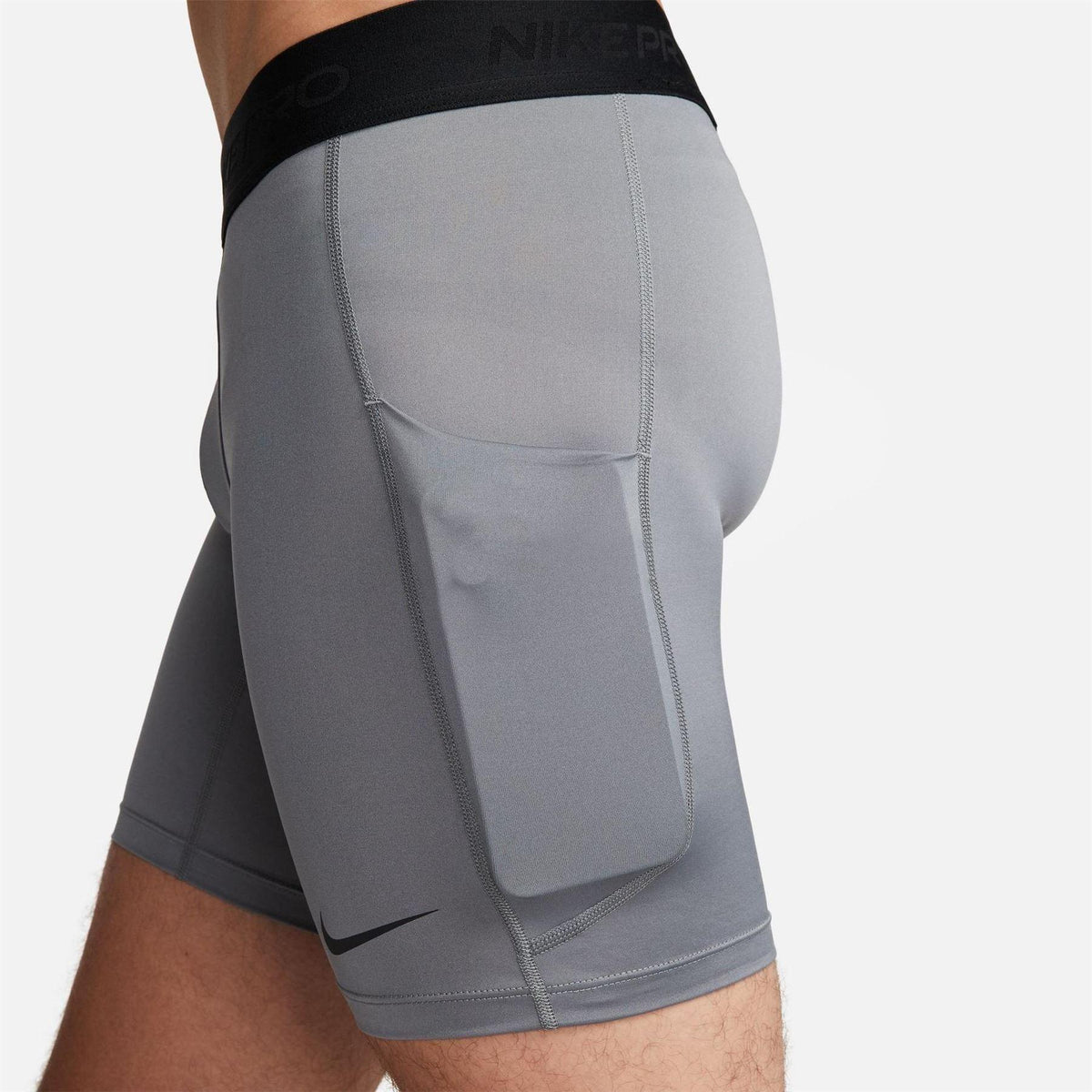 Smoke Grey - Lifestyle - Nike Mens Pro Core 9 Tight Base Layer Shorts