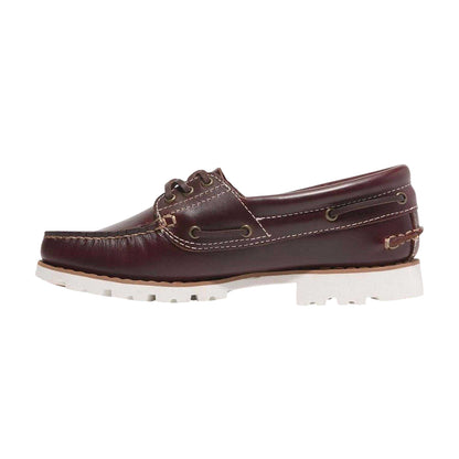 Brown - Side - Timberland Womens-Ladies Noreen Leather Boat Shoes
