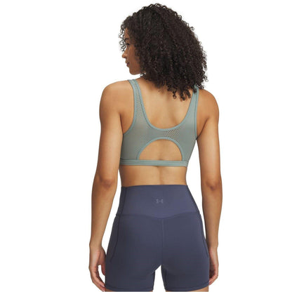 Green - Back - Under Armour Womens-Ladies Infinity Low Impact Sports Bra