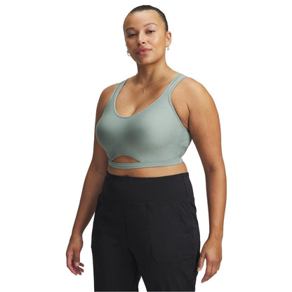Green - Lifestyle - Under Armour Womens-Ladies Infinity Low Impact Sports Bra