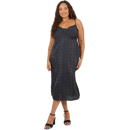 Black-White - Lifestyle - Brave Soul Womens-Ladies Polka Dot Spaghetti Strap Slip Dress