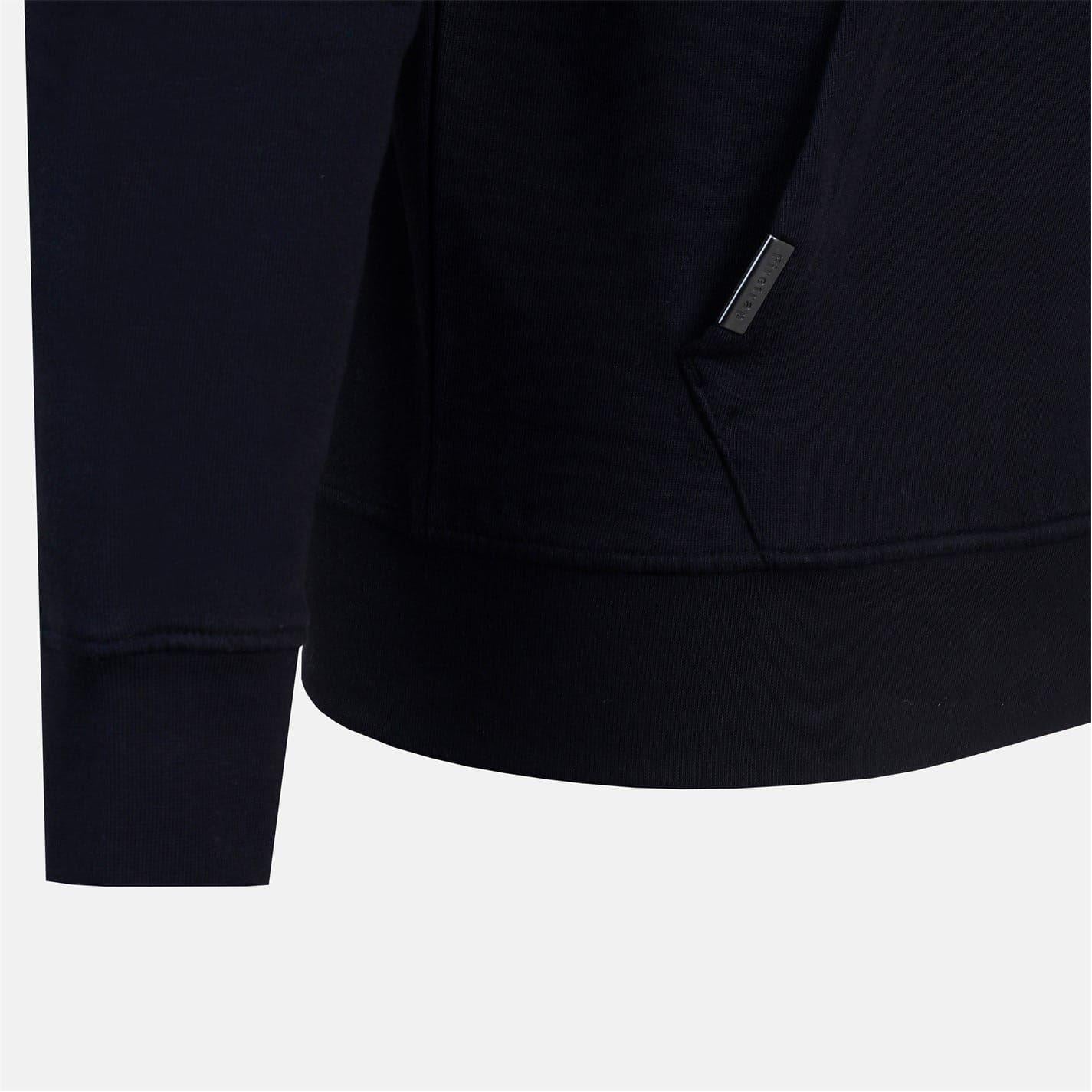Black - Lifestyle - Firetrap Mens Logo Full Zip Hoodie