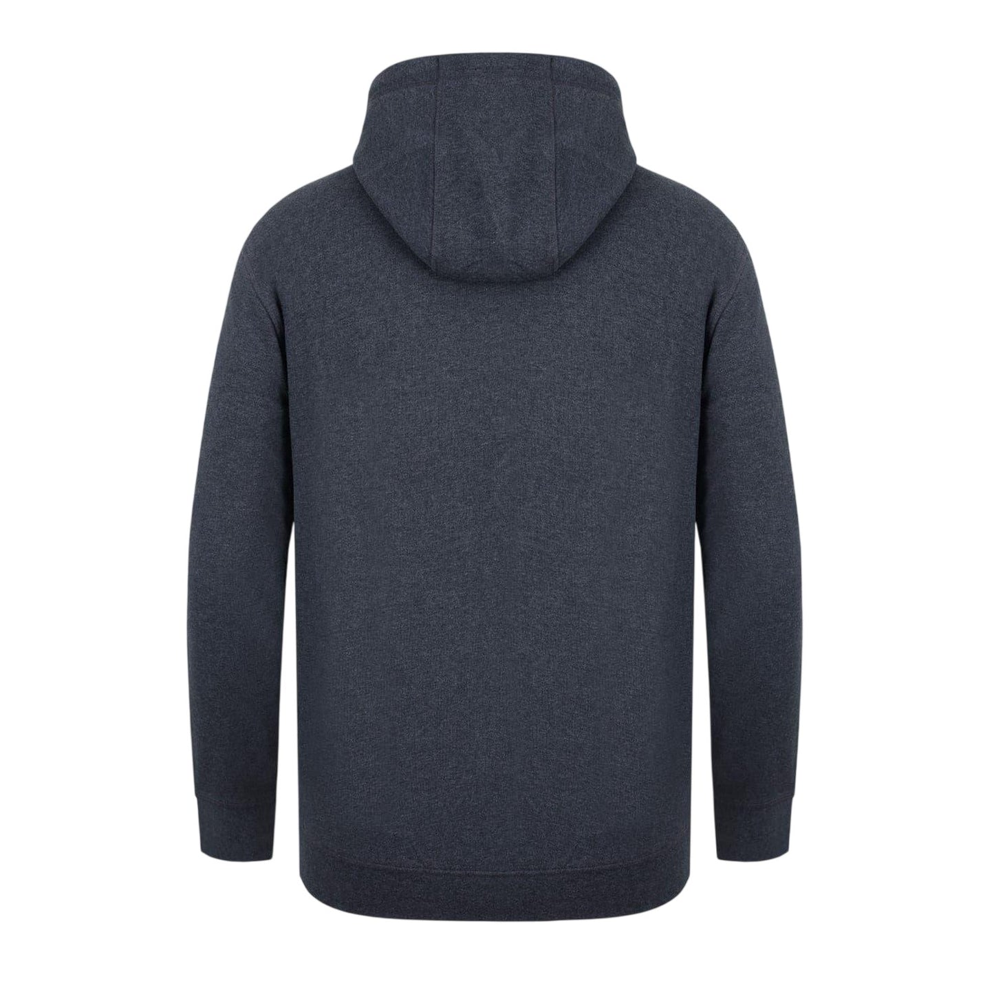 Charcoal Marl - Back - Firetrap Mens Logo Full Zip Hoodie