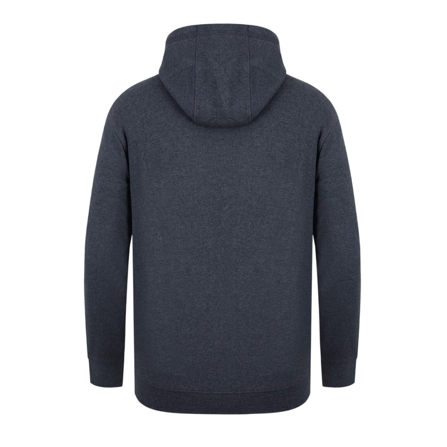 Charcoal Marl - Back - Firetrap Mens Logo Full Zip Hoodie