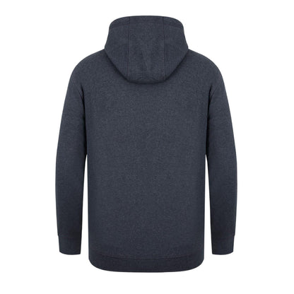 Charcoal Marl - Back - Firetrap Mens Logo Full Zip Hoodie