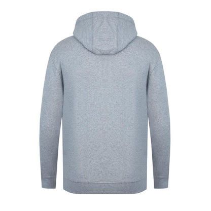 Grey Marl - Back - Firetrap Mens Logo Full Zip Hoodie