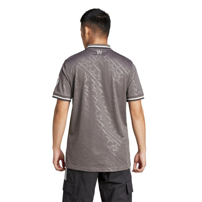 Charcoal - Pack Shot - Adidas Mens 24-25 Real Madrid CF Polo Jersey