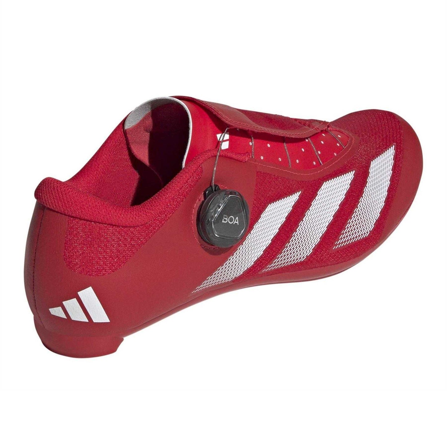 Ruby Red - Back - Adidas Mens Tempo 3 Stripes BOA Lacing System Cycling Shoes