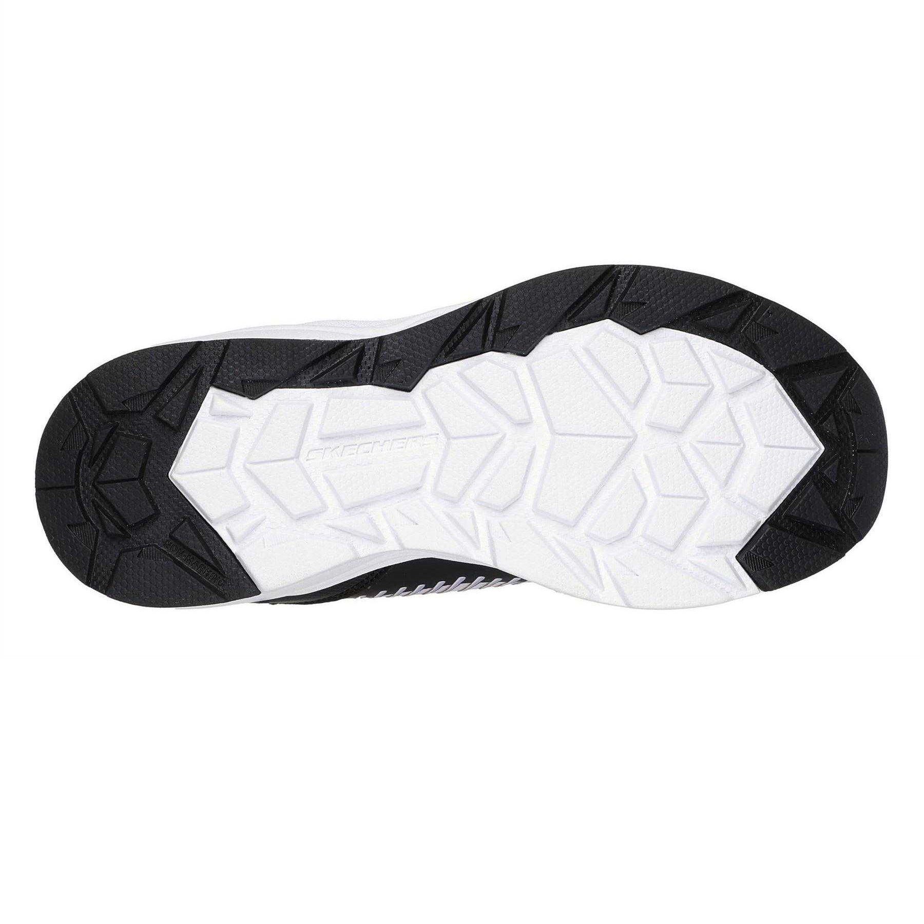 Black-Lavender - Back - Skechers Childrens-Kids Adventurer Low Cut Trainers