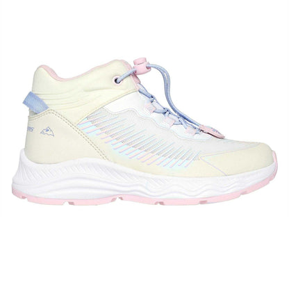 Off White-Pink - Front - Skechers Childrens-Kids Adventurer Low Cut Trainers