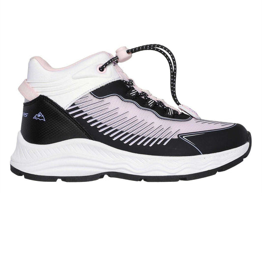 Black-Lavender - Front - Skechers Childrens-Kids Adventurer Low Cut Trainers