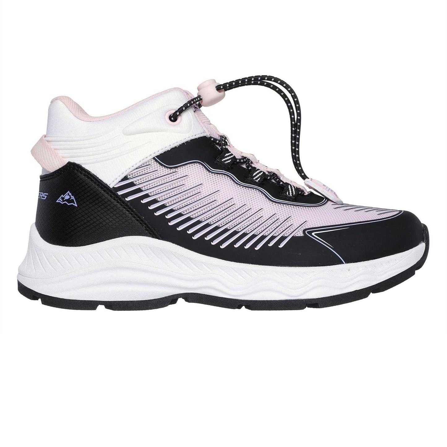 Black-Lavender - Front - Skechers Childrens-Kids Adventurer Low Cut Trainers