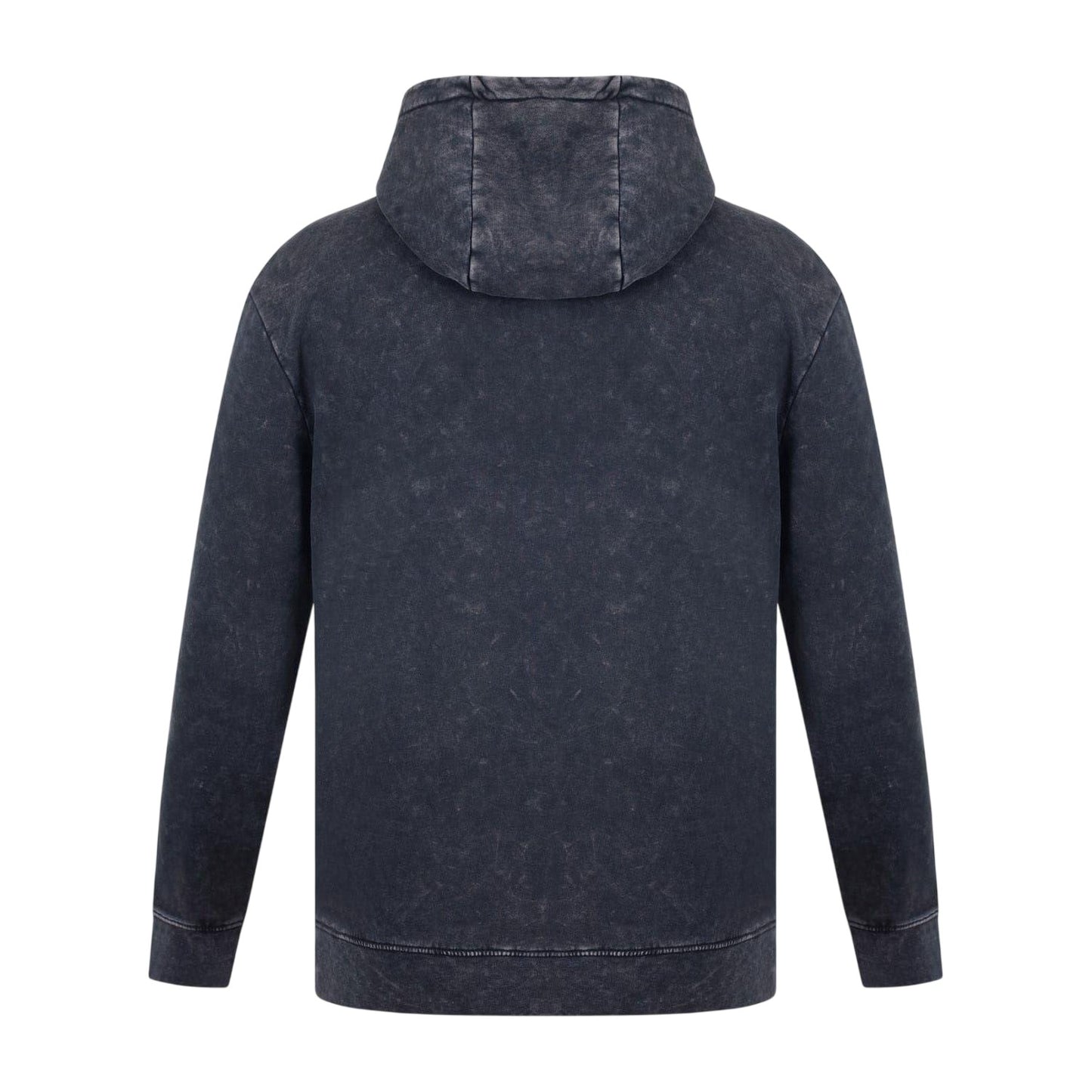 Washed Black - Back - Firetrap Mens Graphic Print Regular Long-Sleeved Hoodie