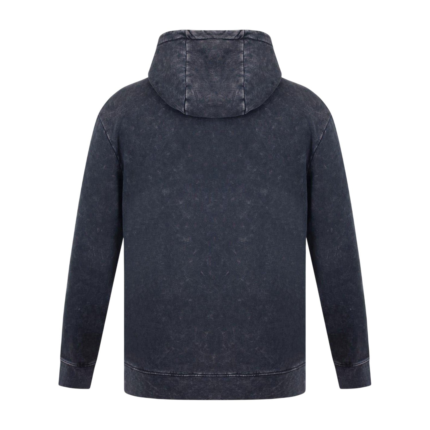 Washed Black - Back - Firetrap Mens Graphic Print Regular Long-Sleeved Hoodie