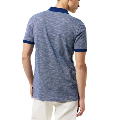 Blue - Back - Paul Smith Mens Regular Short-Sleeved Polo Shirt