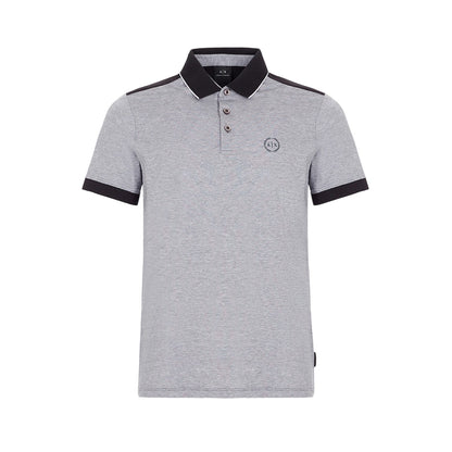 Black - Front - Armani Exchange Mens Regular Short-Sleeved Polo Shirt