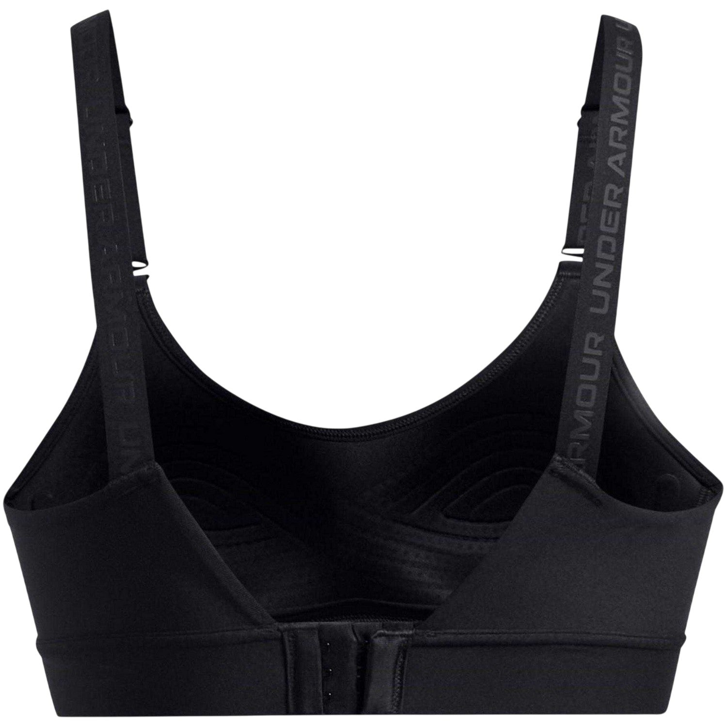 Black - Back - Under Armour Womens-Ladies Infinity Medium Impact Sports Bra