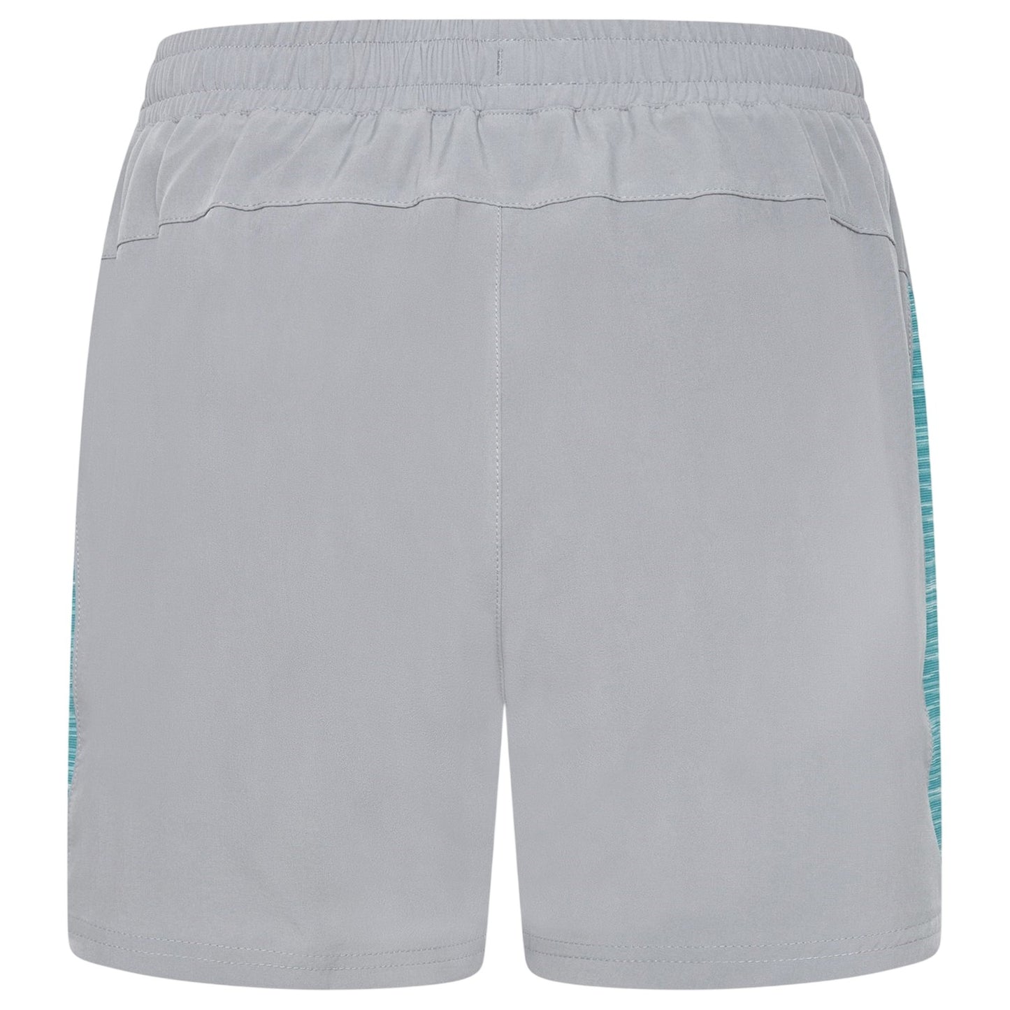 Grey-Ocean Blue - Back - Gym King Mens Energy Space Running Shorts