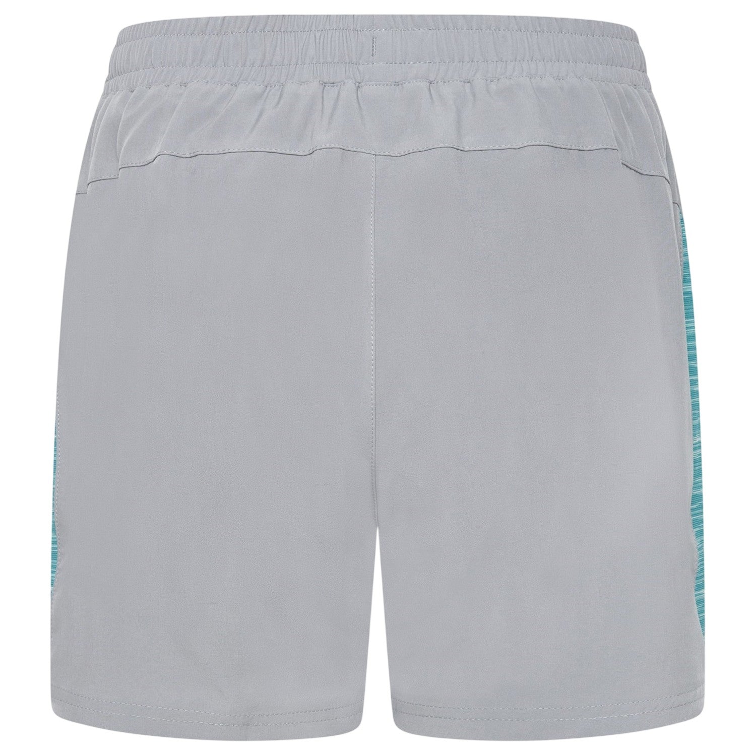 Grey-Ocean Blue - Back - Gym King Mens Energy Space Running Shorts