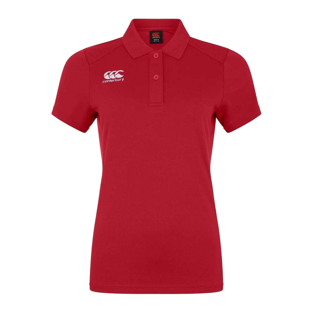 Red - Front - Canterbury Childrens-Kids Club Dry Short-Sleeved Polo Shirt