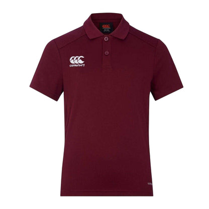 Maroon - Front - Canterbury Childrens-Kids Club Dry Short-Sleeved Polo Shirt