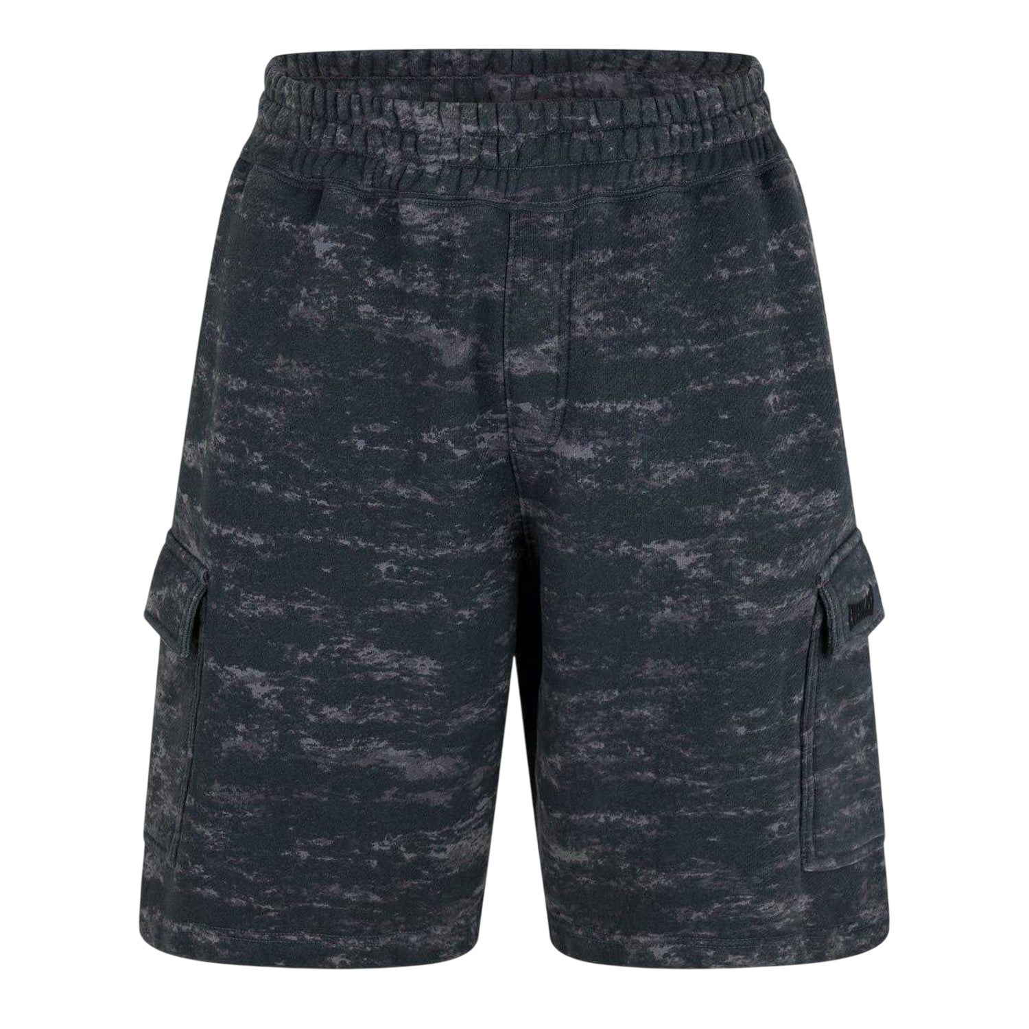 Grey - Front - Everlast Mens Cotton Camo Cargo Shorts