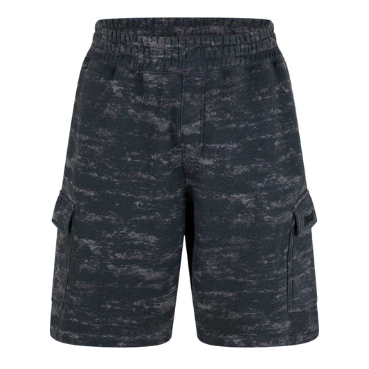 Grey - Front - Everlast Mens Cotton Camo Cargo Shorts