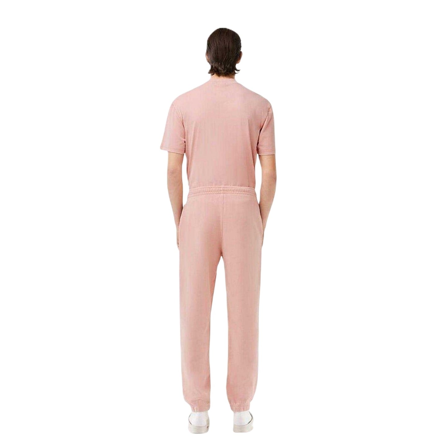 Pink Melange - Back - Lacoste Mens Tracksuit Bottoms