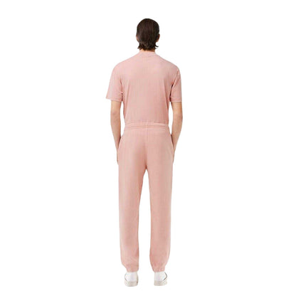 Pink Melange - Back - Lacoste Mens Tracksuit Bottoms